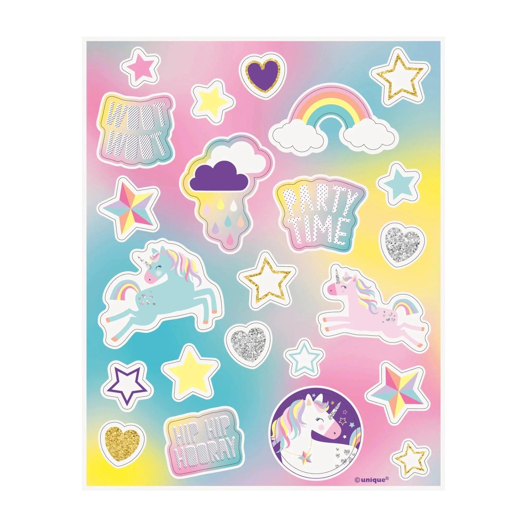 Unicorn Sticker Sheets 4pk - PoundToys
